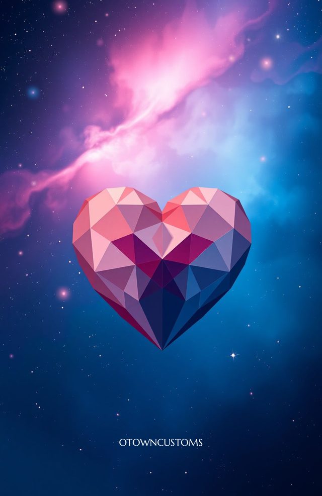 Geometric Galaxy Heart