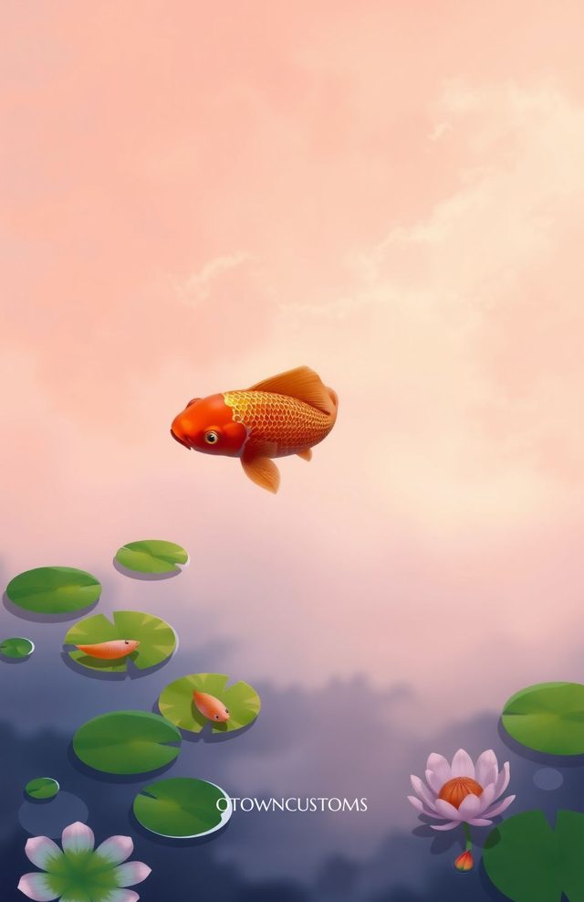 Serene Koi Pond Reflection
