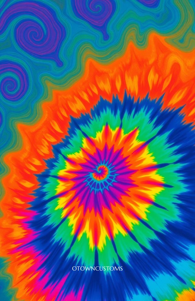 Tie-Dye Swirl Retro