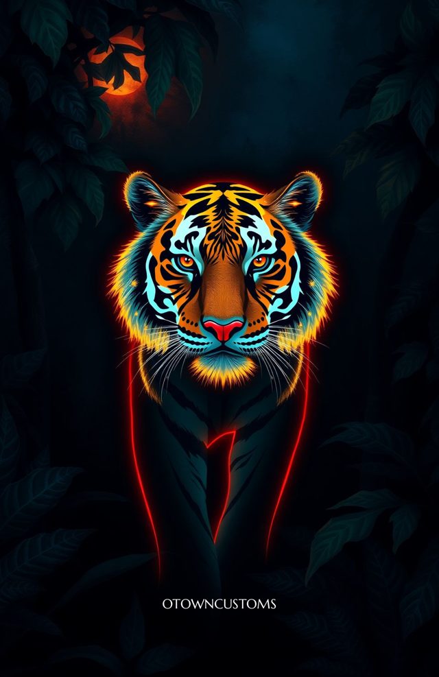 Neon Tiger Jungle Glimmer