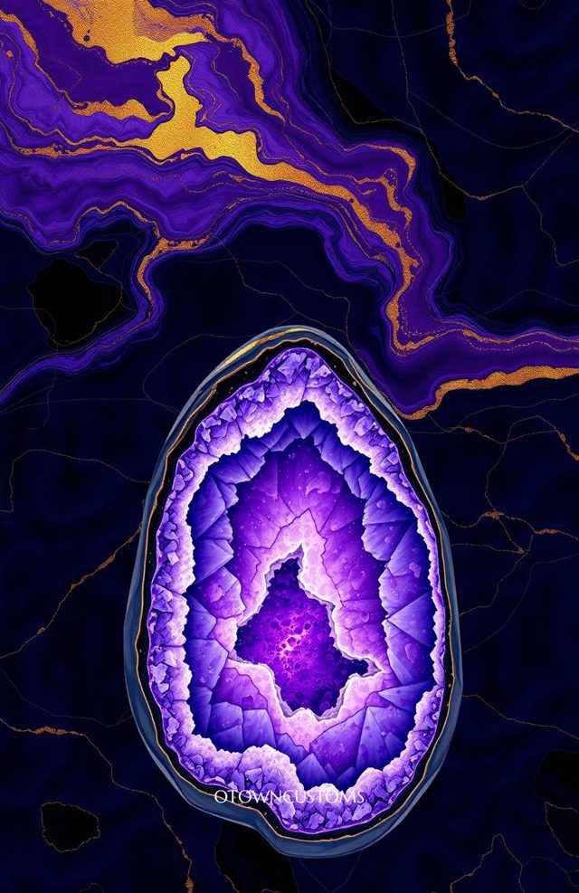 Agate Geode Pattern Abstract Marble