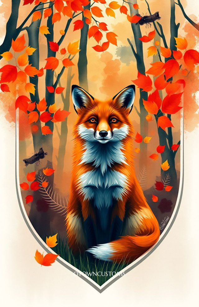 Autumn Fox Forest Charm