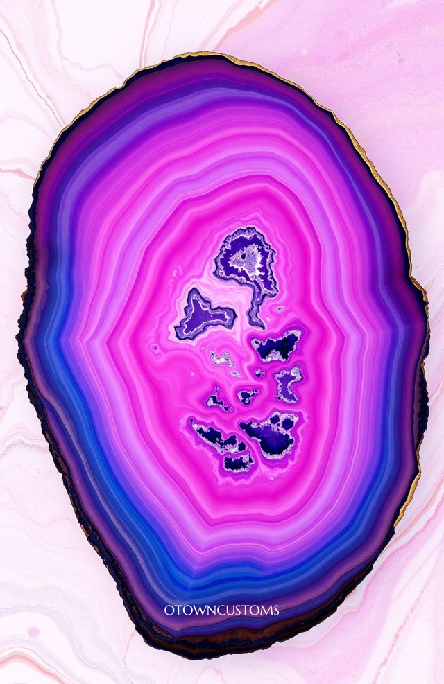 Marble Swirl Agate Slice