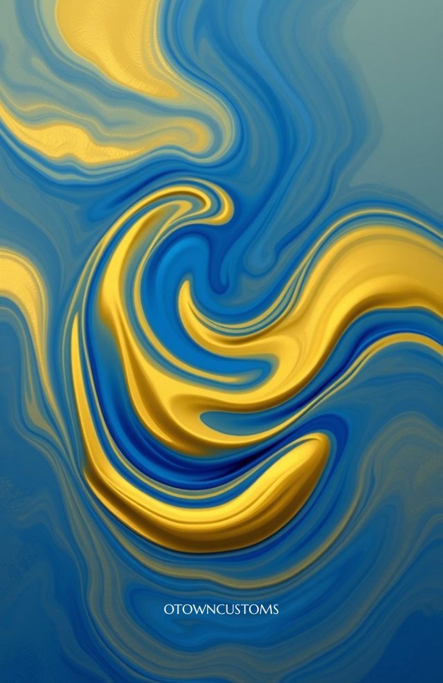 Abstract Fluid Marble Swirl