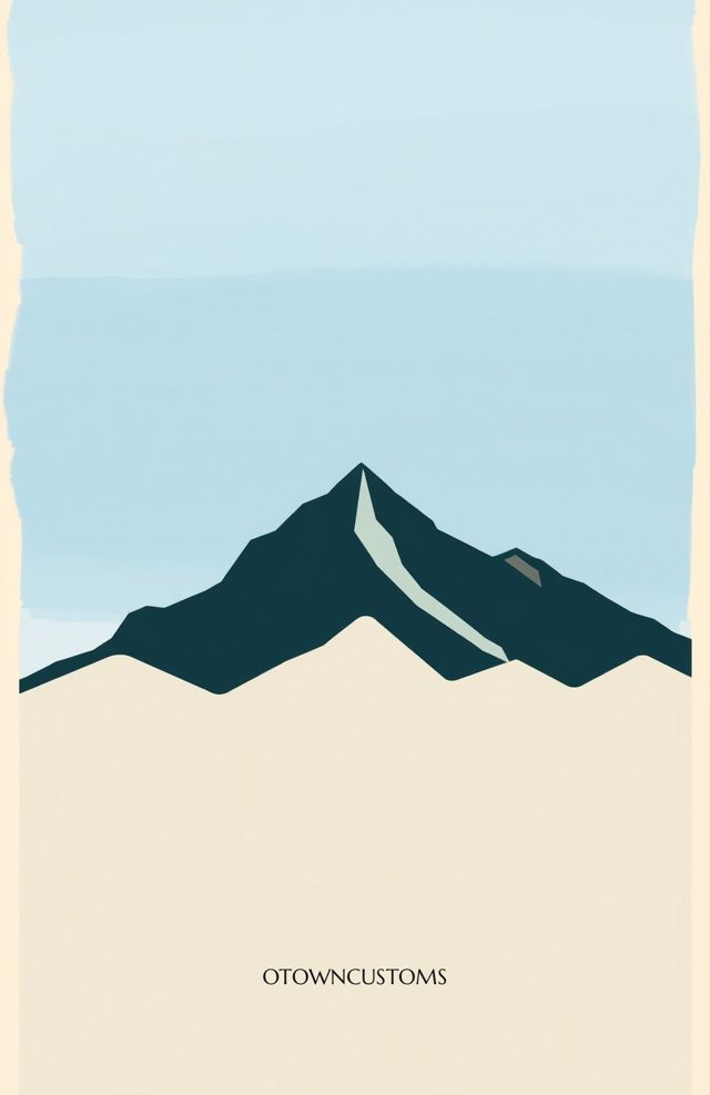 Geometric Mountain Minimalist Art