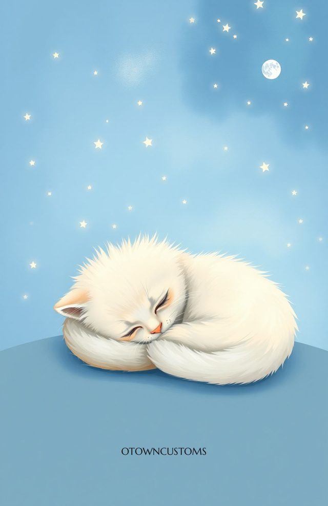 Sleeping Kitten Starry Sky Phone Case Dreamy Soft