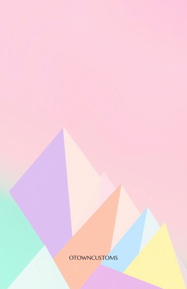 Pastel Geometric Shapes Fusion