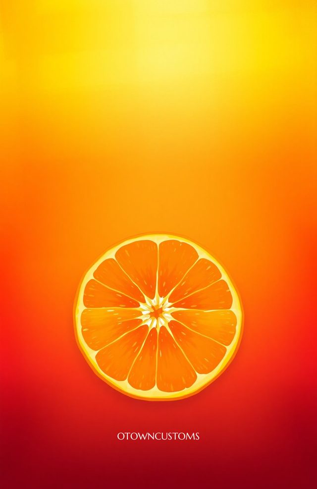 Citrus Burst Summer Abstract Fruit Gradient