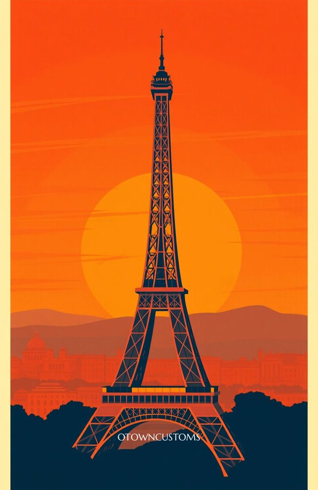 Vintage Travel Poster Stylized