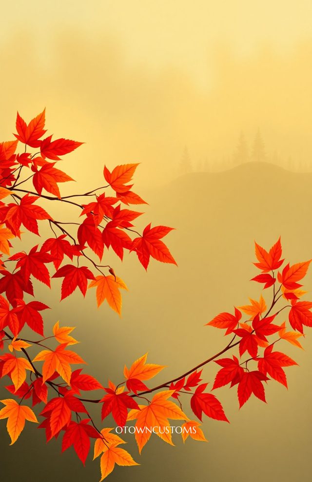 Autumn Leaves Golden Cascade