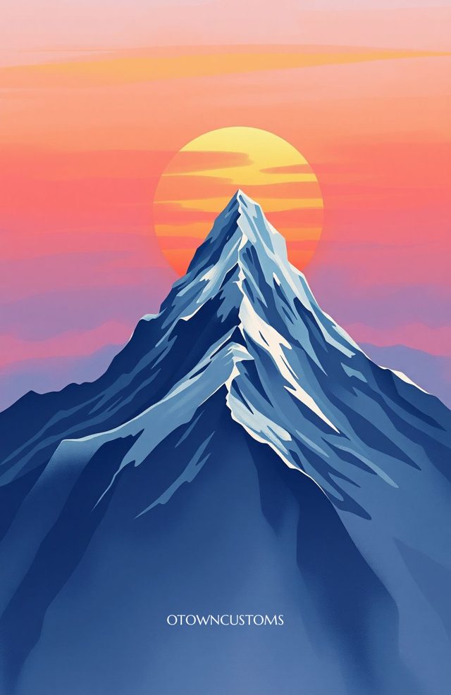 Mountain Majesty Minimalist Art