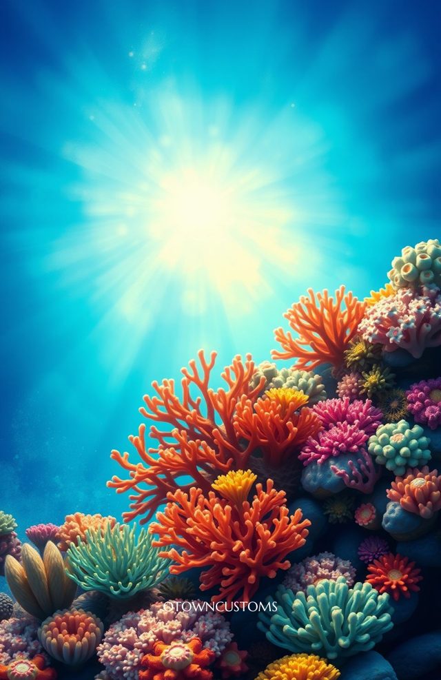 Vibrant Coral Reef Ocean