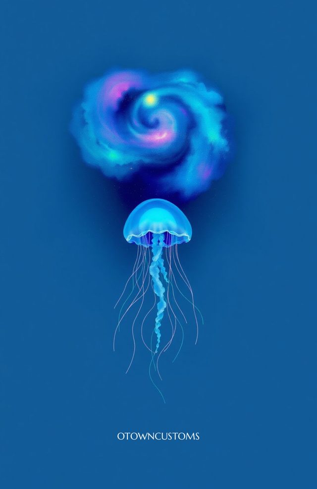 Glowing Cosmic Jellyfish Nebula