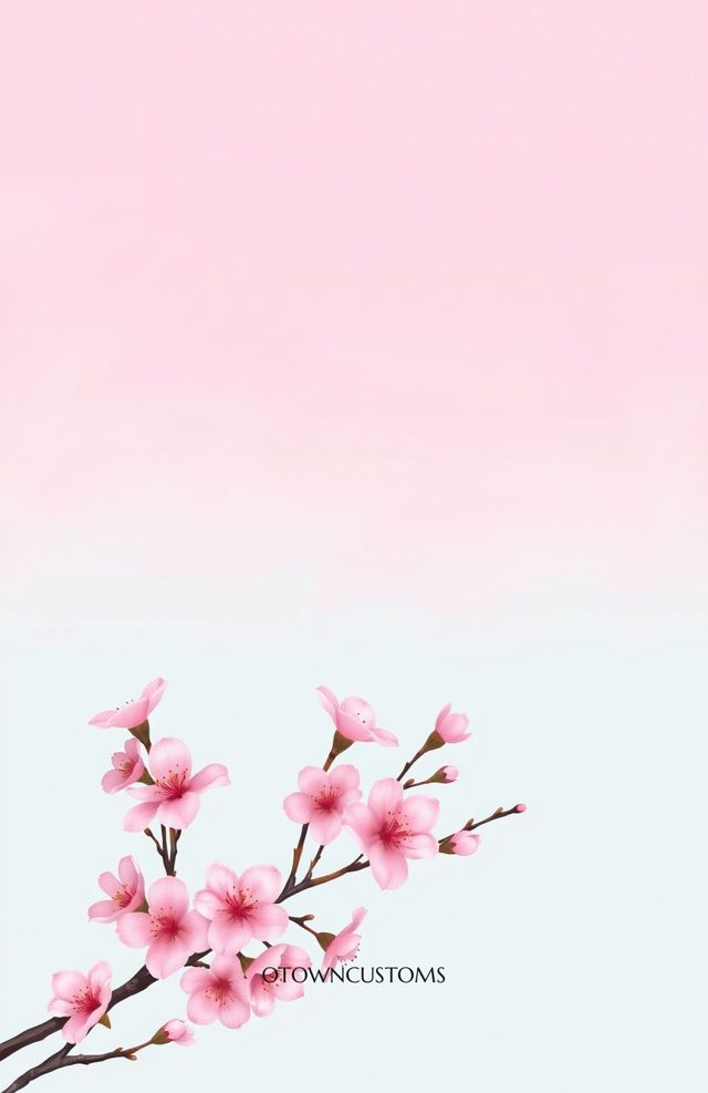 Sakura Cherry Blossom Gradient