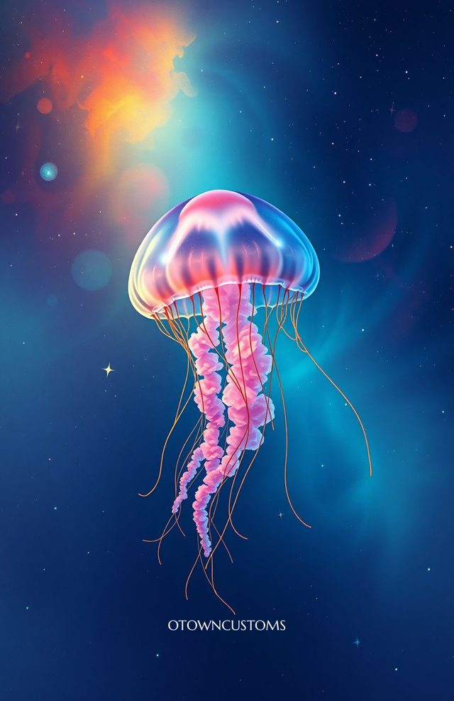 Cosmic Jellyfish Nebula Galaxy