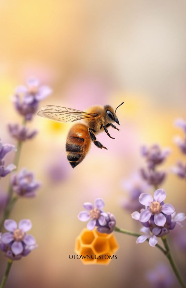 Sweet Lavender Honeycomb Macro