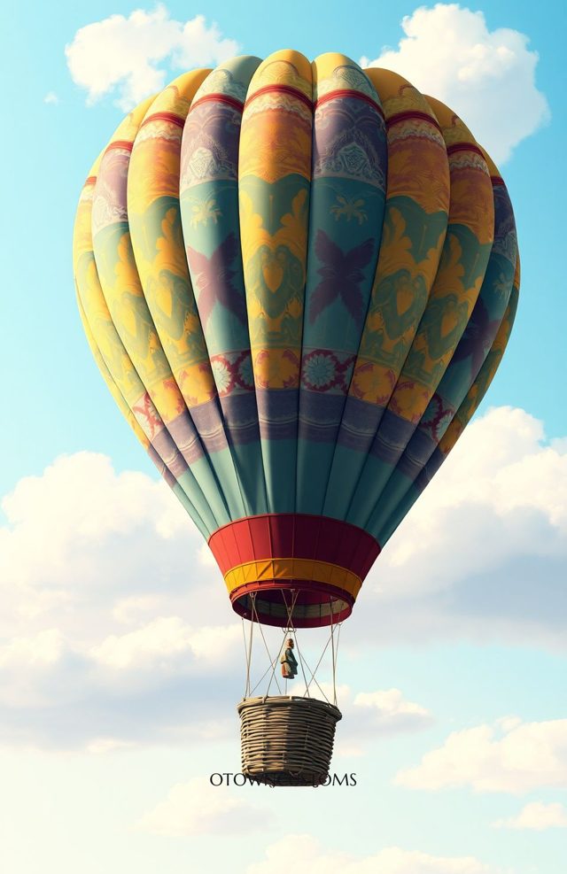 Whimsical Hot Air Balloon Vintage